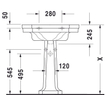 Duravit 1930 wastafel 70x50cm wit 0293369