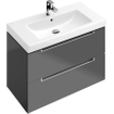 Villeroy & Boch Subway 2.0 wastafelonderbouw 78,7x44,9x52cm met 2 laden voor meubelwastafel 7175 80cm grey 1024281