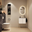 MONDIAZ TURE-DLUX 60cm toiletmeubel Talc. EDEN wastafel Lava positie rechts. Met 1 kraangat. SW1103600