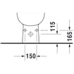 Duravit D Code staand bidet inclusief bevestiging wit 0315122