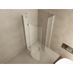 Wiesbaden Sphere Shower douchecabine 90x90x200cm kwartrond chroom 8mm glas linksscharnierend NANO coating SW10428
