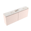 MONDIAZ TURE-DLUX 120cm toiletmeubel Rosee. EDEN wastafel Frappe positie midden. Met 1 kraangat. SW1103032