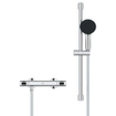 GROHE Precision Flow Doucheset - thermostatische douchekraan - met glijstangset - 60cm - ronde handdouche - 1 straalsoort - gladde doucheslang - chroom SW1028113