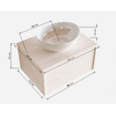 MONDIAZ LUSH Badkamermeubelset - 80cm - 1 lade - wastafel BARCO - wasbak midden - 0 kraangaten - washed oak SW409512