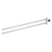 GROHE Essentials Cube Handdoekhouder - 43.9cm - dubbel - draaibaar - chroom 0438173