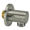 Wiesbaden Wandaansluitbocht rond 1/2" geborsteld staal SW62579