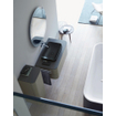 Duravit HappyD 2 Plus waskom rechthoekig zonder kraangat zonder overloop 60x40cm met keramische afdekkap mat antraciet SW297026