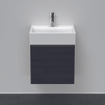 Duravit D-Neo wastafelonderkast 48.4x44x44.2cm 1 lade Eiken (zwart) Mat SW640801