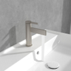 Villeroy & Boch Dawn Eengreeps wastafelkraan - Matt Brushed Nickel (RVS) SW974107