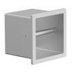 Fortifura Calvi Toiletrolhouder - inbouw - 17.3x17.3x15.3cm - Geborsteld RVS PVD (RVS) SW1126059