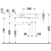 Duravit Vero air fontein met kraangat links 50 x 25 cm wit SW228012