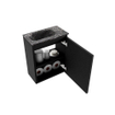 MONDIAZ TURE-DLUX 40cm toiletmeubel Urban. EDEN wastafel Lava positie links. Met 1 kraangat. SW1103659