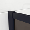 Saniclass Bellini Inloopdouche - 80x200cm - veiligheidsglas - rook glas - mat zwarte lijst rondom - anti kalk SW491672
