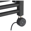 Crosswater MPRO Elektrische handdoekradiator - 140x50cm - 600 Watt - mat zwart SW670263