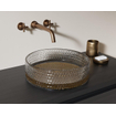 Riho Glamour Waskom - 35.5x35.5x11cm - glas - Gold (goud) SW1185431