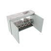 MONDIAZ TURE-DLUX 80cm toiletmeubel Greey. EDEN wastafel Glace positie rechts. Met 1 kraangat. SW1103330