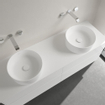 Villeroy & Boch Collaro opzetwastafell rond Ø40cm zonder overloop zonder kraangat ceramic+ stone white SW336043