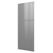 Plieger Cavallino Retto designradiator verticaal enkel middenaansluiting 2000x754mm 1666W zilver metallic 7255335