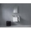 Duravit ME by Starck meubelfontein 43x30cm met 1 kraangat rechts met overloop met wondergliss wit SW84169
