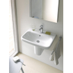 Duravit Durastyle wastafel 60x44cm 1 kraangat met overloop wit SW54087