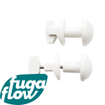 FugaFlow Eccelente Acces set handdoekhaakjes wit - set van 2 SW1123621