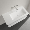 Villeroy & Boch Venticello Meubelwastafel - wasbak rechts zonder kraangat - 100x50cm - overloop - wit 1025136