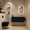 MONDIAZ TURE-DLUX 120cm toiletmeubel Urban. EDEN wastafel Ostra positie rechts. Zonder kraangat. SW1104682