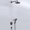 Hansgrohe Croma select HG ShowerSet met PowderRain hoofddouche 240 mat zwart SW536024