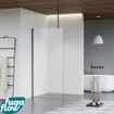 FugaFlow Eccelente Vetro inloopdouche badkamer - 90x200cm - mat glas - plafondarm - gunmetal - SW1125127