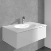 Villeroy & Boch Antao Eengreeps wastafelkraan - met Push-Open afvoergarnituur - chroom SW974137