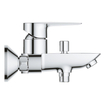 GROHE BauEdge badkraan met koppelingen chroom SW536501