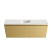 MONDIAZ TURE-DLUX 120cm toiletmeubel Oro. EDEN wastafel Ostra positie midden. Met 1 kraangat. SW1104979