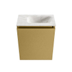MONDIAZ TURE-DLUX 40cm toiletmeubel Oro. EDEN wastafel Ostra positie rechts. Zonder kraangat. SW1104941