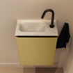 MONDIAZ TURE-DLUX 40cm toiletmeubel Oro. EDEN wastafel Ostra positie links. Met 1 kraangat. SW1104991