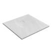 Saniclass Relievo Crag douchebak 100x100cm antislip antibacterieel mineraalmarmer mat wit SW543403