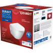 Duravit D-Neo wandtoilet met zitting 37x48x40cm Wit Hoogglans SW544307