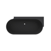 Arcqua Havana Halfvrijstaand Bad - 170x80cm - rechts - mat zwart SW1224209