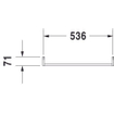 Duravit Vero handdoekhouder voor wastafel 045460 chroom 0296113