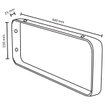 Differnz Ophangbeugel Voor wastafel 15 x 2.5 x 44 cm chroom SW705306