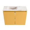 MONDIAZ TURE-DLUX 60cm toiletmeubel Ocher. EDEN wastafel Frappe positie links. Zonder kraangat. SW1102885