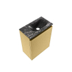 MONDIAZ TURE-DLUX 40cm toiletmeubel Oro. EDEN wastafel Lava positie rechts. Met 1 kraangat. SW1103917