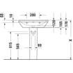 Duravit D-Neo wastafel met wondergliss 65x44x17cm 1 kraangat rechthoek Keramiek Wit SW640532