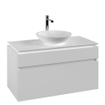 Villeroy & Boch Legato onderkast met 2 laden voor opzetwaskom midden 100x50x55cm matwit 0124642