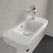 Villeroy & Boch O.novo fontein 50x25cm m.1 kraangat met overloop ceramic+ wit SW448396