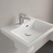 Villeroy & Boch Subway 3.0 fontein 50x40x14.5cm met 1 kraangat en overloopgat Stone Wit Ceramic+ SW701527