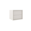 Adema Prime Core Badkamermeubelset - 60x50x45cm - 1 rechthoekige keramische wasbak wit - 1 kraangat - 2 lades - rechthoekige spiegel - mat cotton (beige) SW925827