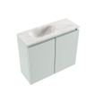 MONDIAZ TURE-DLUX 60cm toiletmeubel Greey. EDEN wastafel Ostra positie links. Zonder kraangat. SW1104884