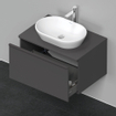 Duravit D-Neo wastafelonderkast 80x45.9x55cm 1 lade Grafiet Mat SW641180