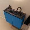 MONDIAZ TURE-DLUX 60cm toiletmeubel Jeans. EDEN wastafel Lava positie midden. Met 1 kraangat. SW1103850