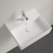 Villeroy & Boch Memento 2.0 wastafel voor handdoekhouders 50x42cm met overloop 1 kraangat ceramic+ stone white SW336080